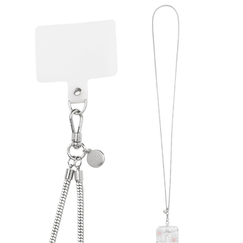 $60 Kate Spade ♠️ Phone Crossbody CHAIN - Heart of Silver NWT Universal Fit - Picture 4 of 8